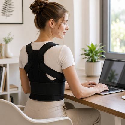 Posture Corrector Back Orthopedic Straps for Men and Women Fully Adjustable Spinal Brace Comfortable Effective Upper Back Brace