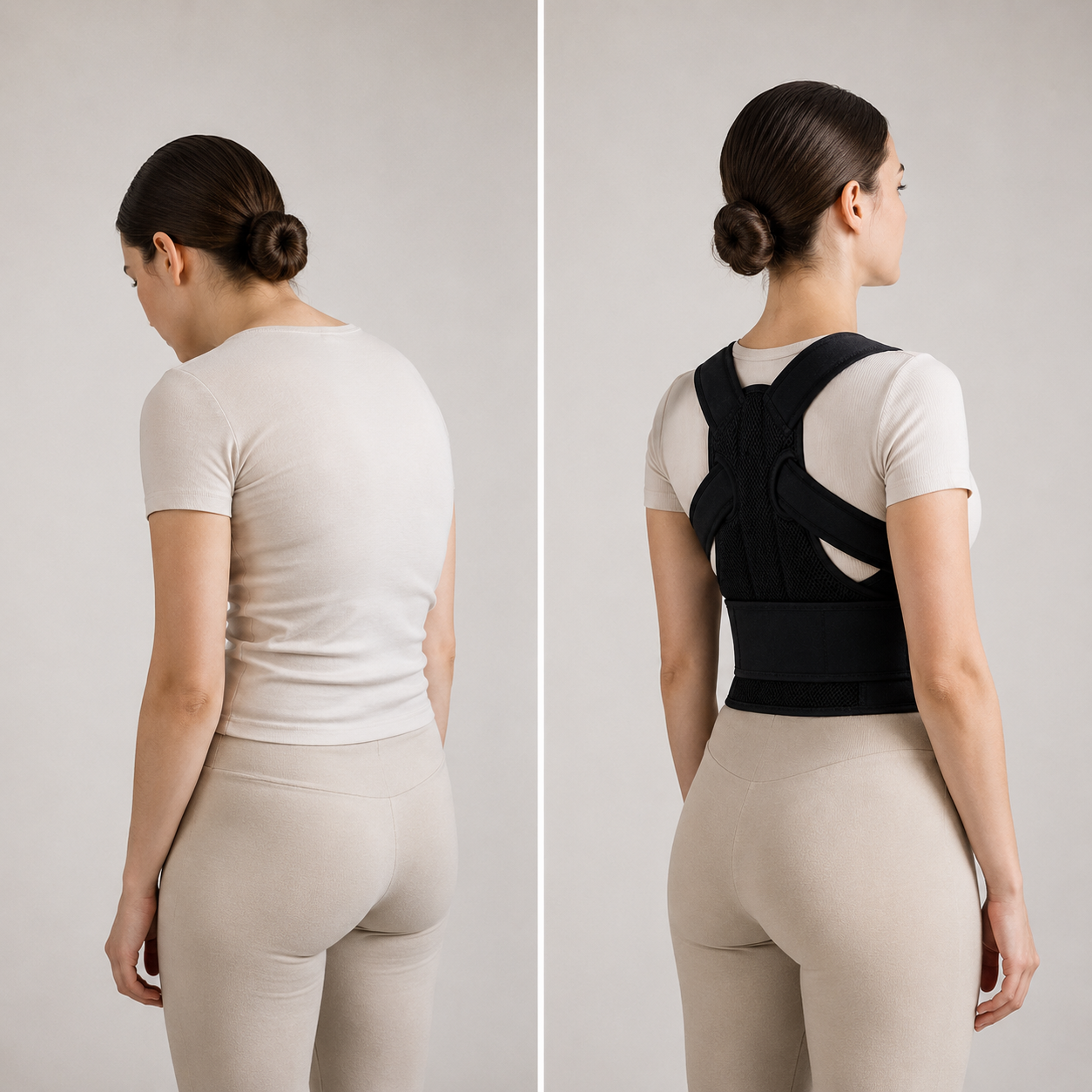 Posture Corrector Back Orthopedic Straps for Men and Women Fully Adjustable Spinal Brace Comfortable Effective Upper Back Brace